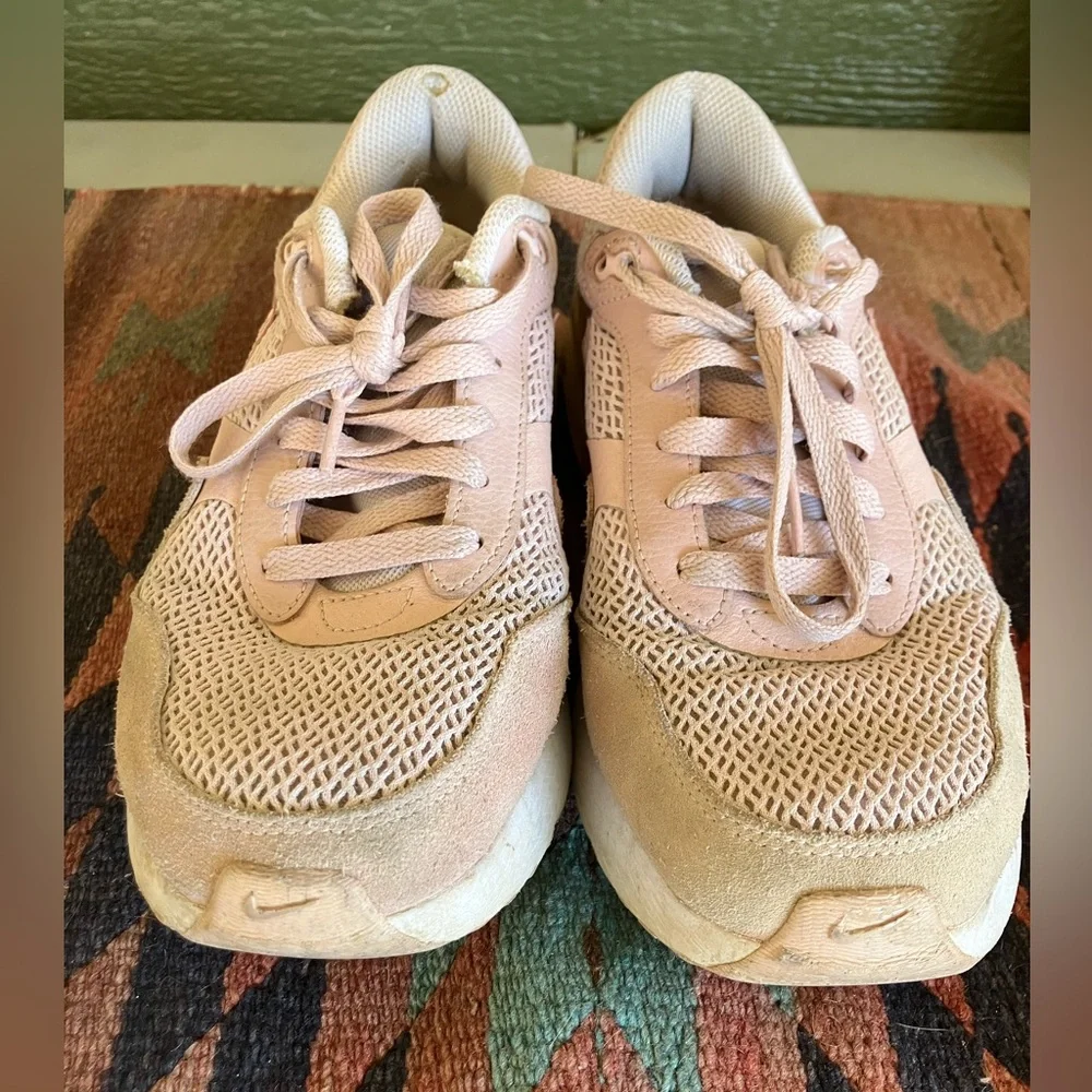 Nike Air Max Women's Blush Pink and Cream Sneakers - Picture 3 of 9